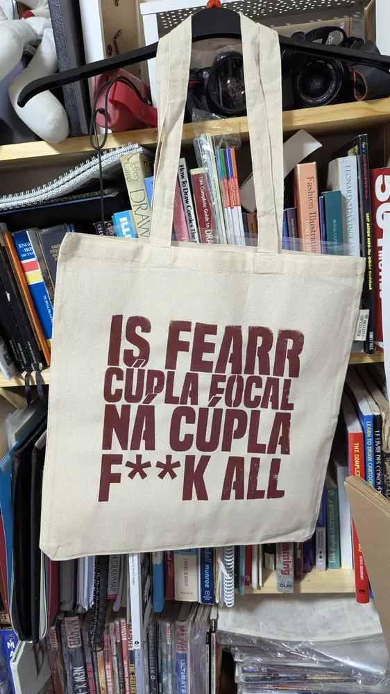 Gaeilge tote bags by Tuathan